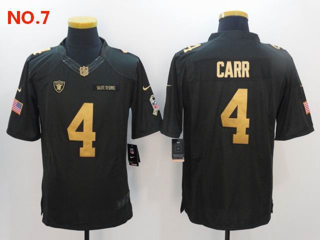 Men's Las Vegas Raiders 4 Derek Carr Jesey NO.7;